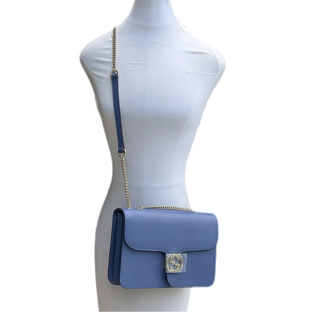 Authentic Gucci Leather Interlocking GG Shoulder Bag New Never Been Used… - Picture 4 of 13